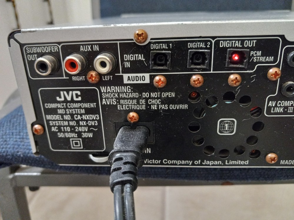 JVC ▪︎ CA-NXDV3 ▪︎ Compact Minidisc/DVD/CD