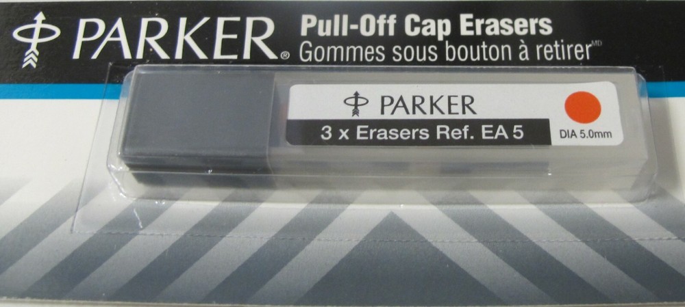 Parker 3 Eraser Refills Ref. EA 5 New