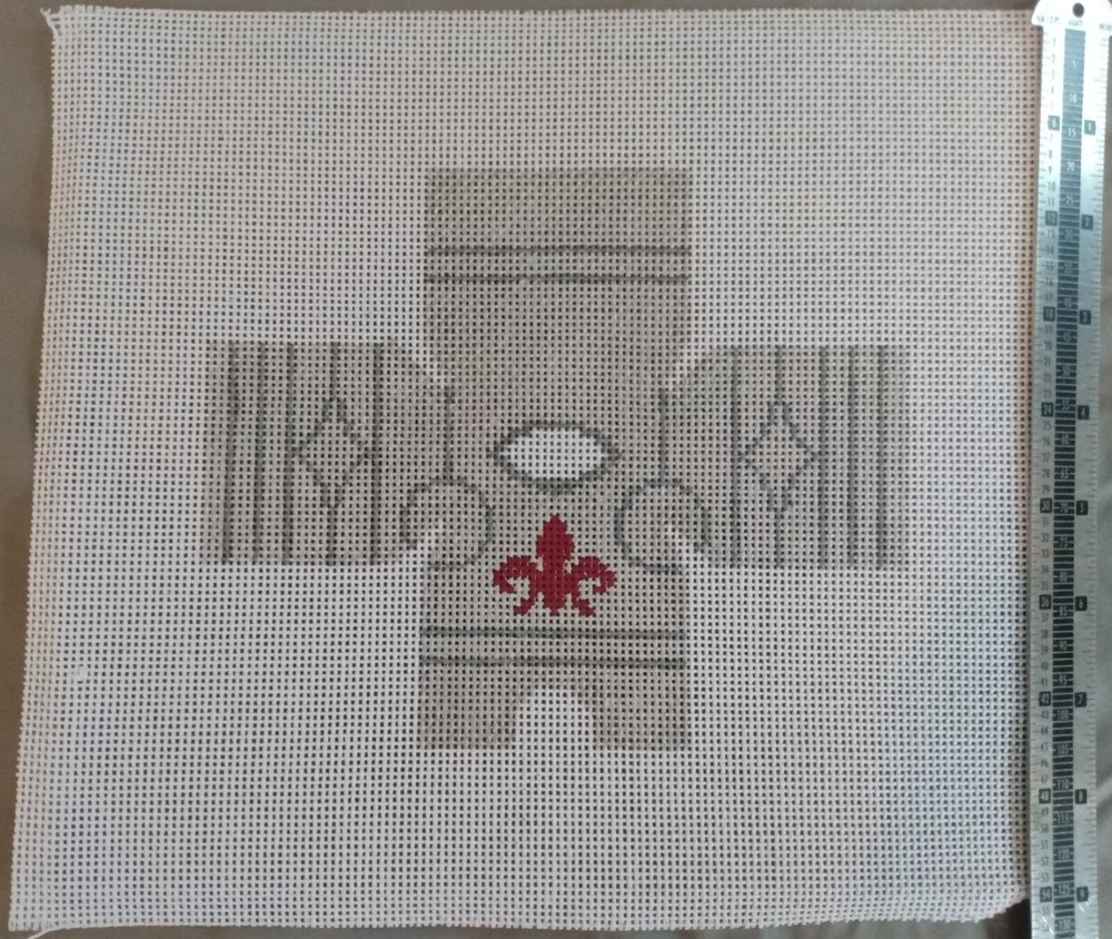 The Studio Topper Knight Hand Painted 13 Needlepoint