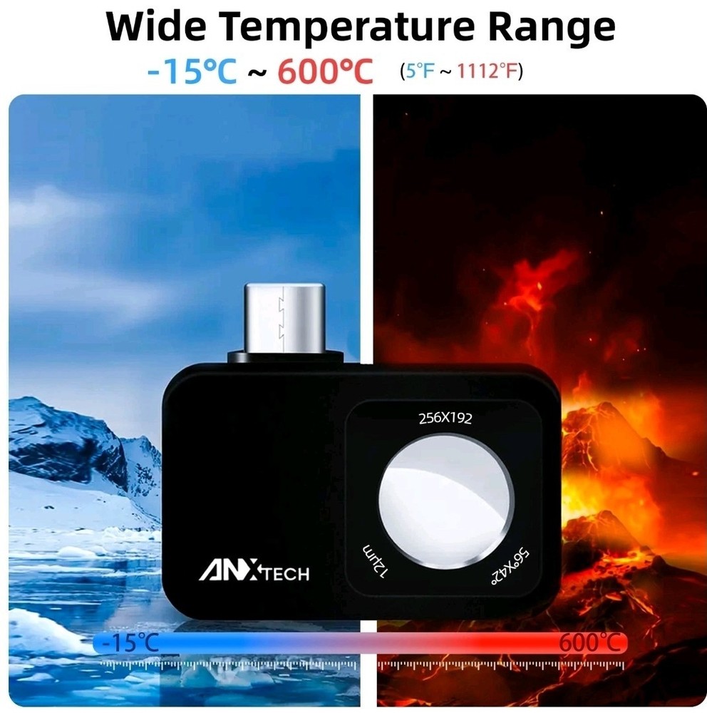 ANXTECH Thermal Image Camera TISR Resolution 512x384 Infrared Camera for Android