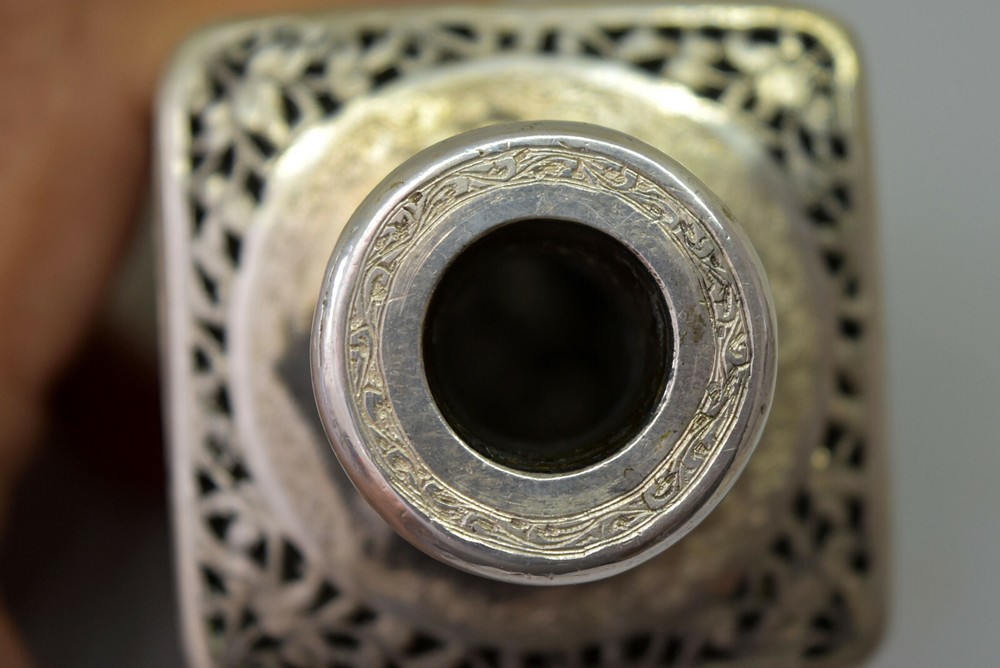 Exquisite Detailed Hand Crafted Silver Bottle