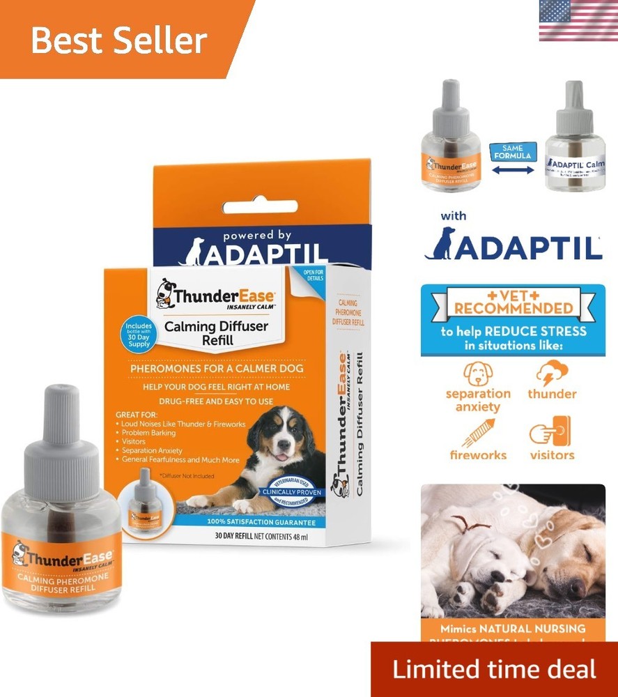 30-Day Dog Calming Pheromone Diffuser Refill - Safe & Drug-Free Solution