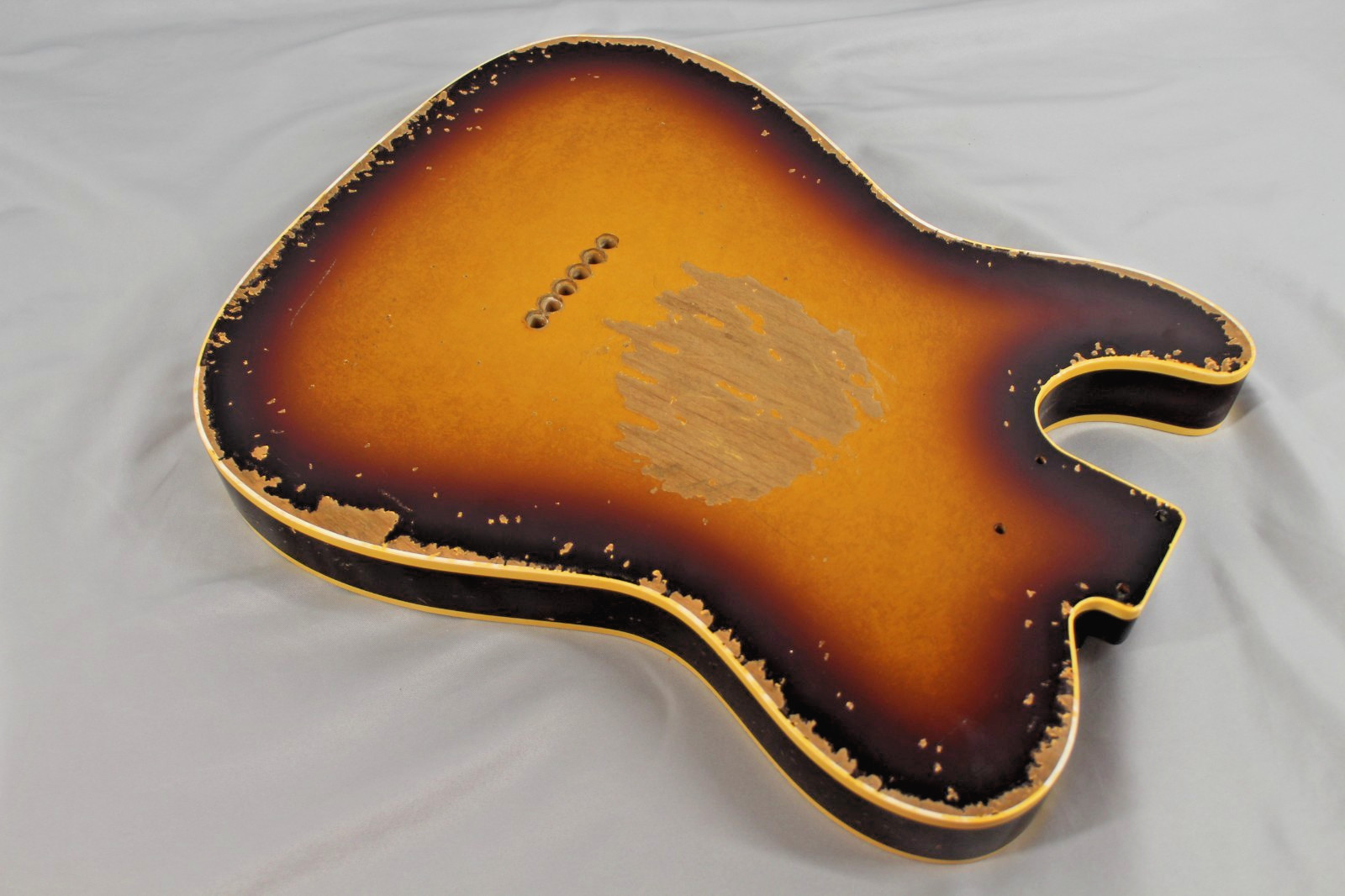 MJT Official Custom Vintage Aged Nitro Guitar Body Mark Jenny Double Bound Burst