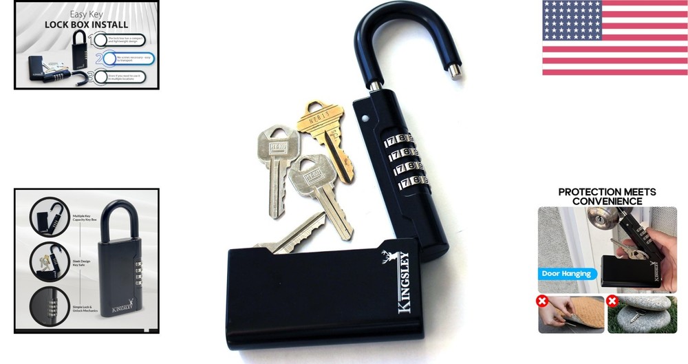 Compact Guard-a-Key Lockbox: Waterproof and Resettable for Maximum Key Security