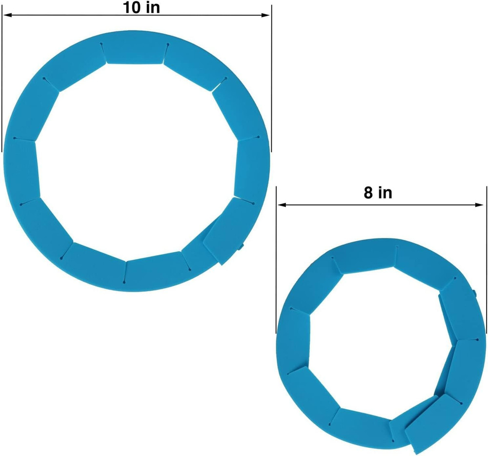 SUUCARER Adjustable Pie Crust Shield Silicone Pie Protector, Pie Ring Crust Bake