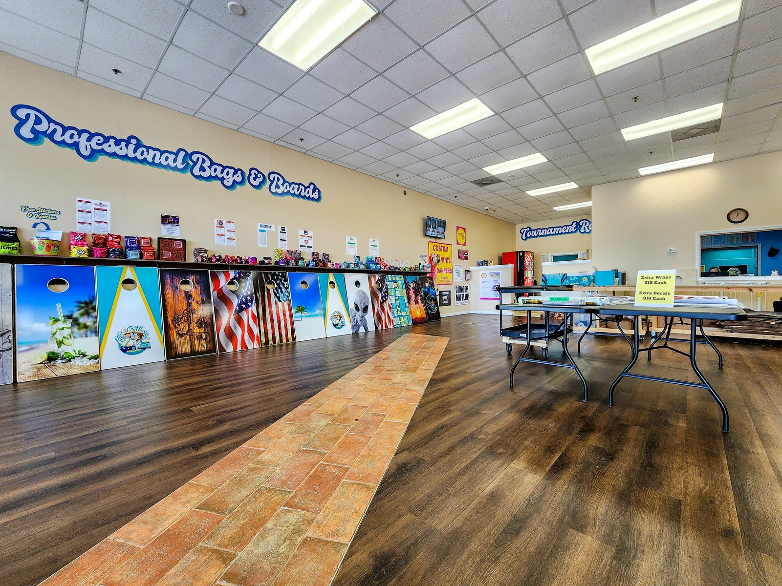 Laminated Cornhole Board Wraps – USA Flag & Eagle – High Quality Vinyl