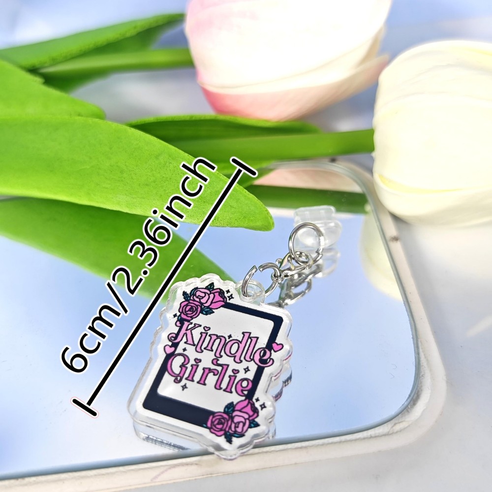ANKUAITIAN 6PCS Charms for E-Reader, About Reading Theme Dust Type C, Style-B