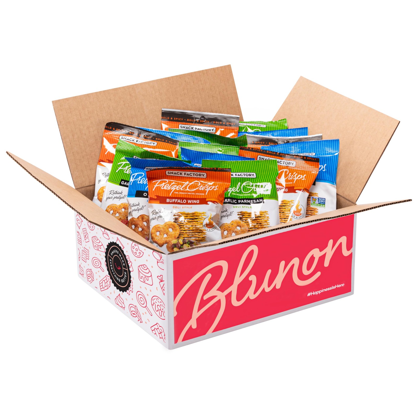 Pretzel Crisps Variety Pack - Bulk Assortment Snack 1.57 Ounce (Pack of 23)