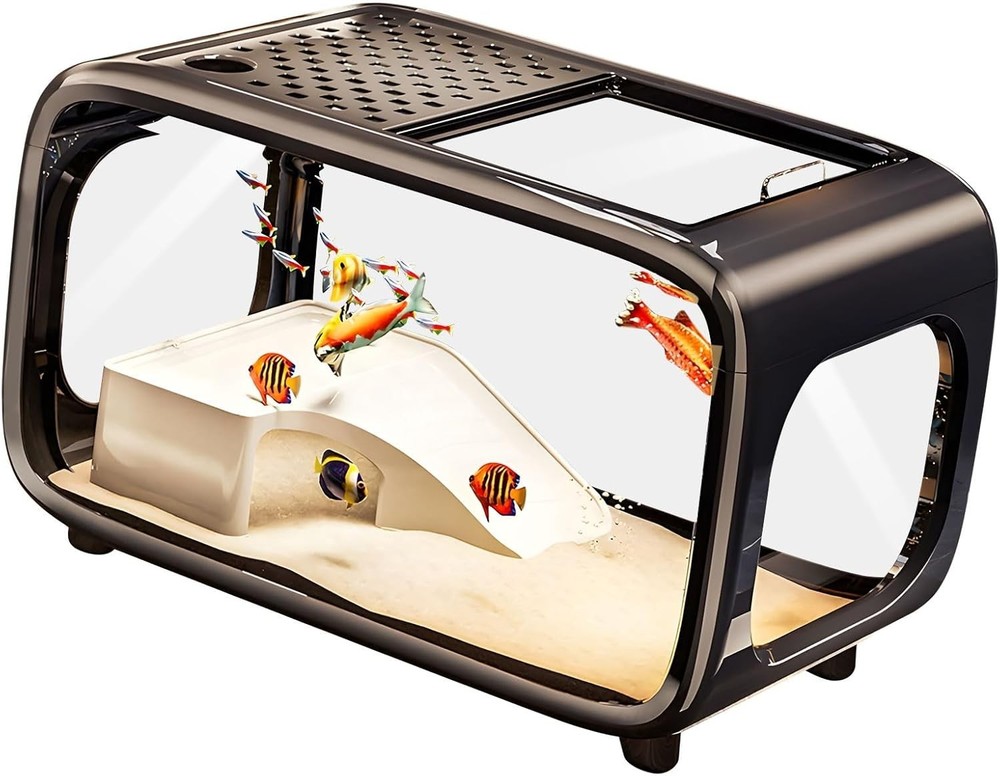 Smart Ecosystem Fish Cister with Auto Feed Function for Fish&Marine Animals HIPS
