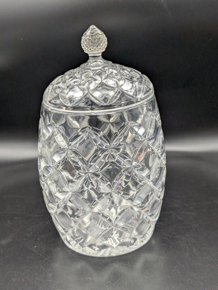 Heisey # 325 Pillows Covered Cracker Jar H