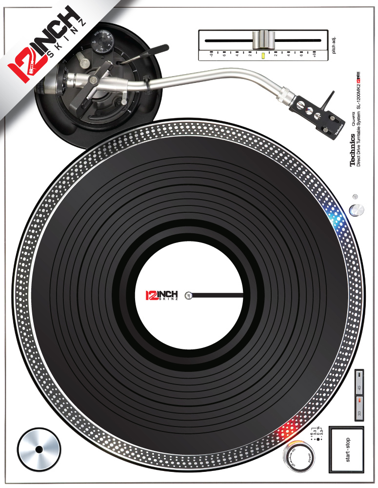 TECHNICS 1200 MK2 SKIN - WHITE  (pair)