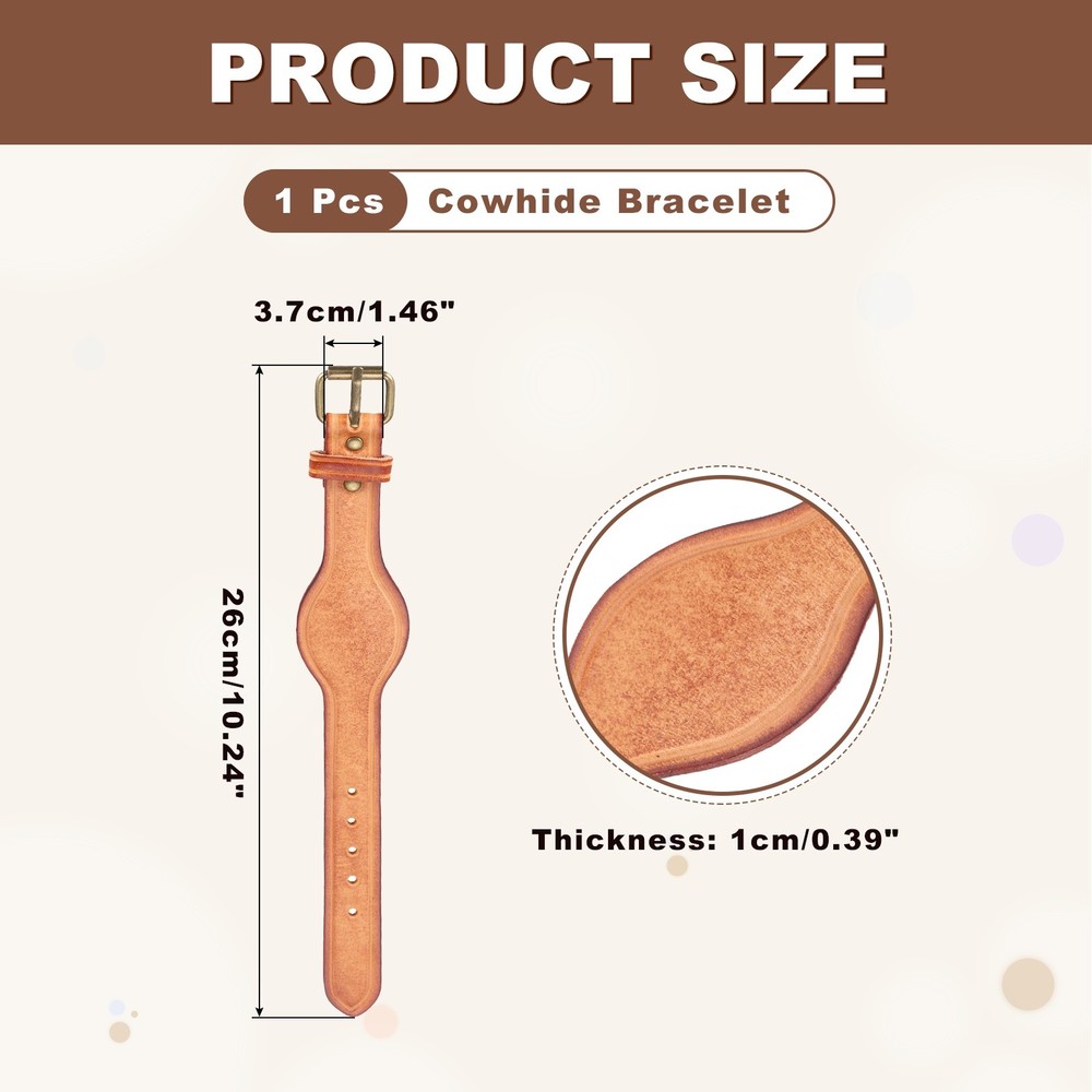 Plain Leather Bracelets Buckle Bangle,Brown Black Retro Bracelets