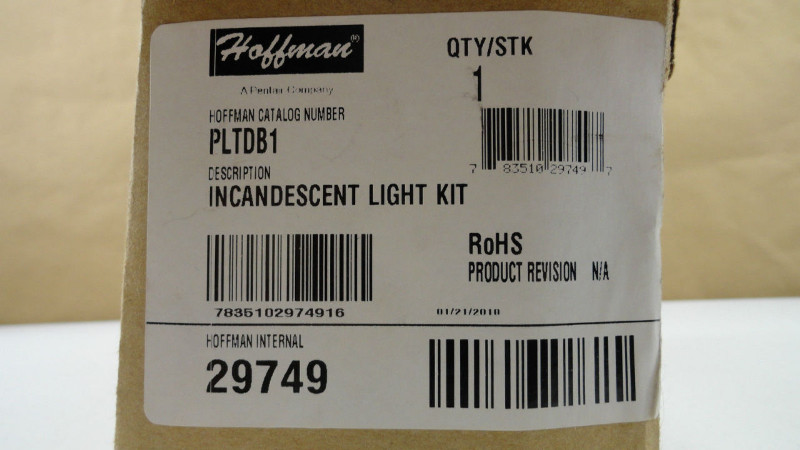 Hoffman Incandescent light Kit 29749 New In Box
