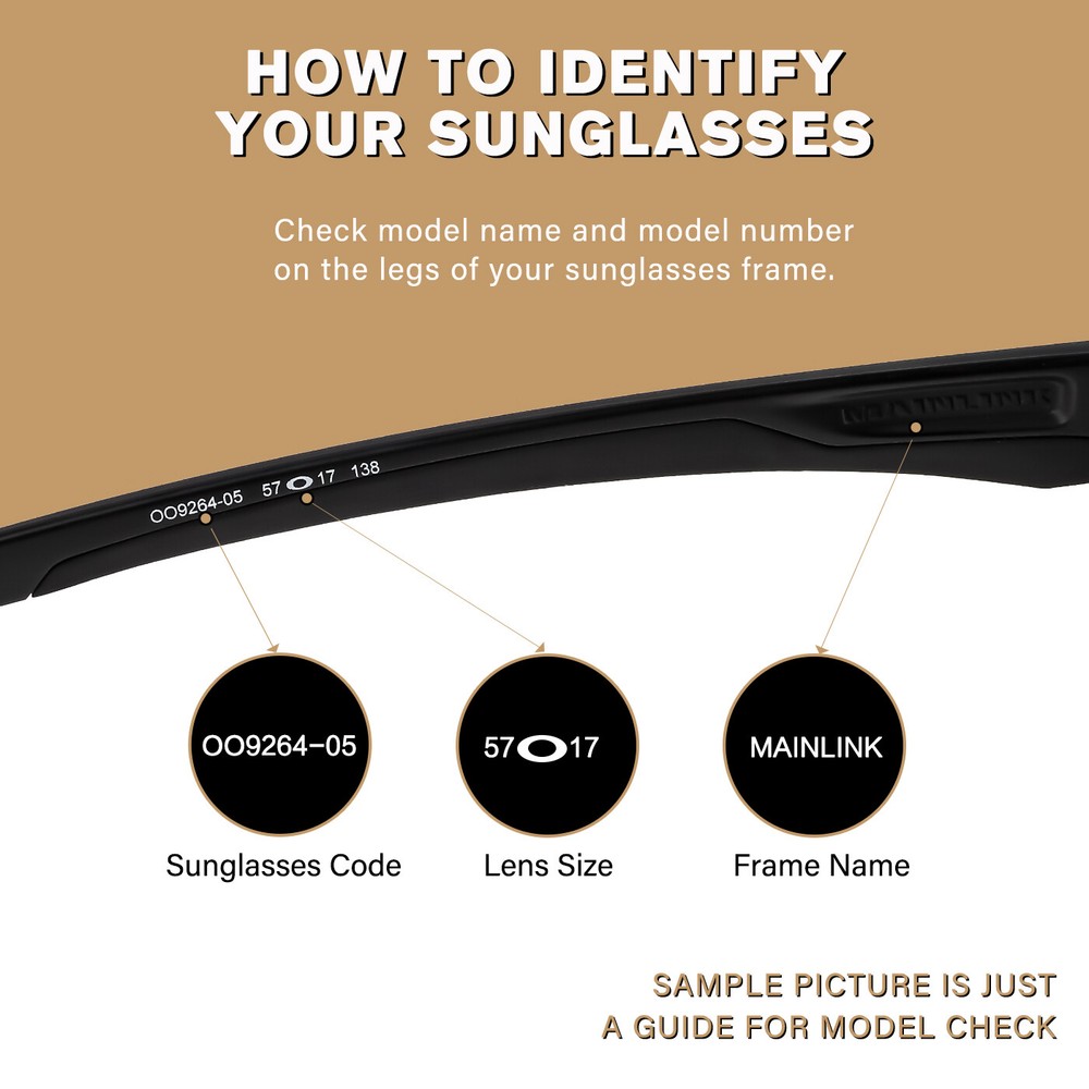 Black Polarized Replacement Lenses for BOSE Tenor BMD0011 Rectangular Frame
