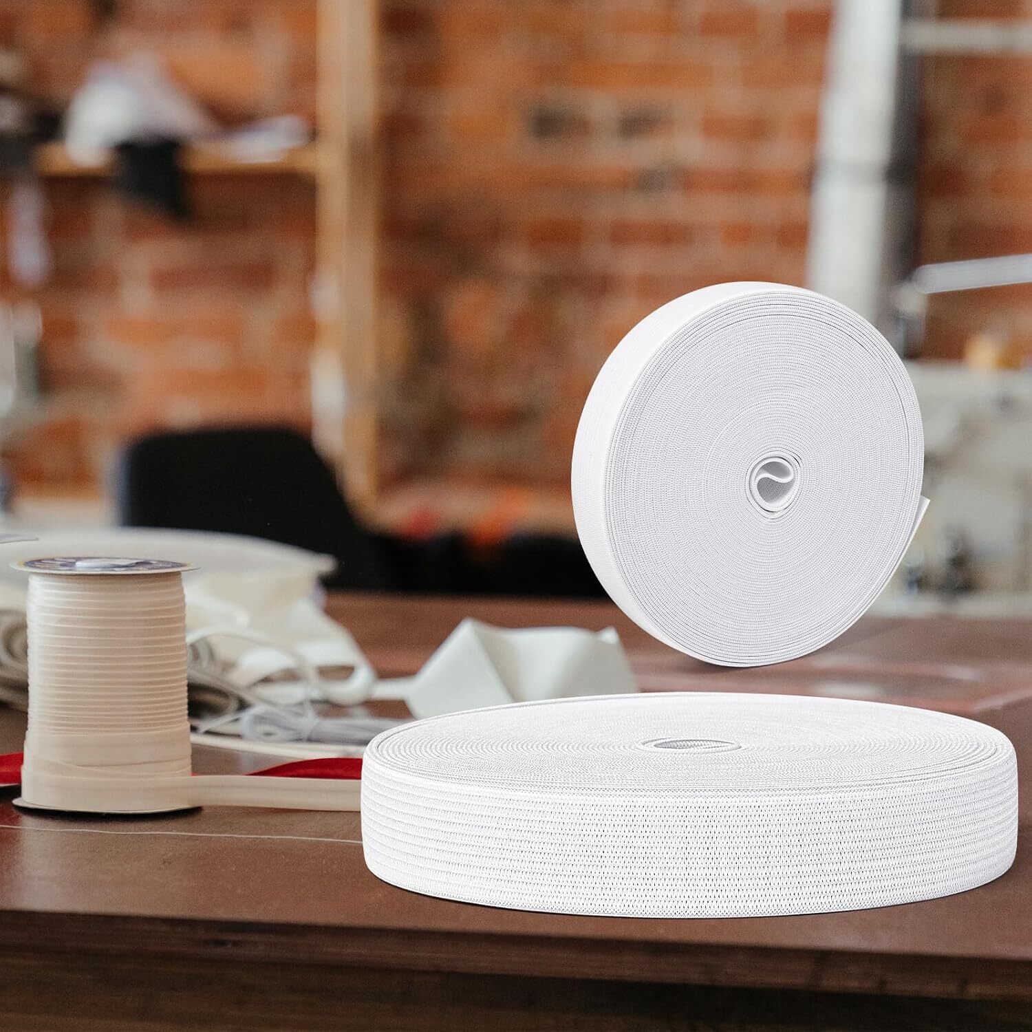 Elastic Band for Sewing, 3/4 Inch x 12 Yard High * 12 Yard, White