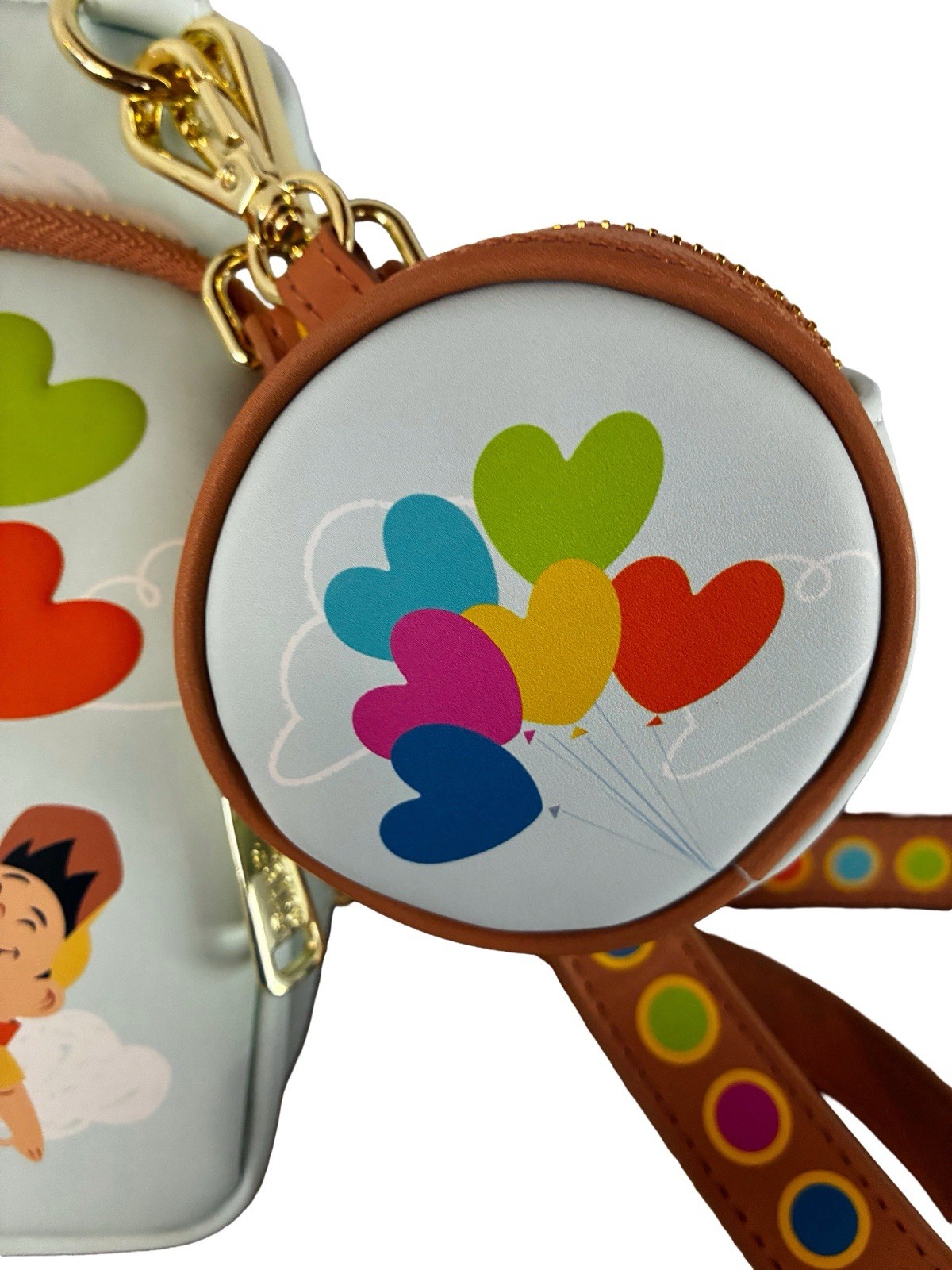Loungefly Disney Pixar Up Russell Balloon Crossbody Bag w Coin Purse