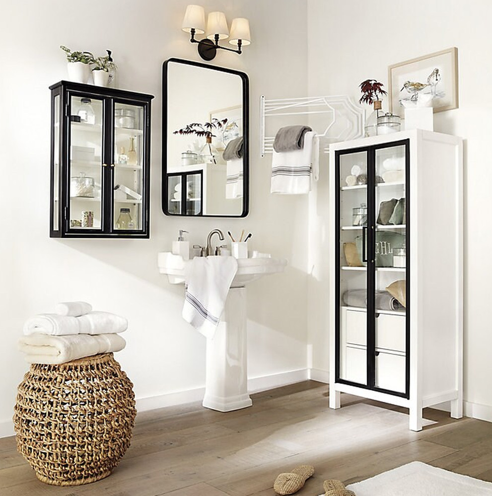 Ballard Designs Apothicaire Cabinet, Cornflower