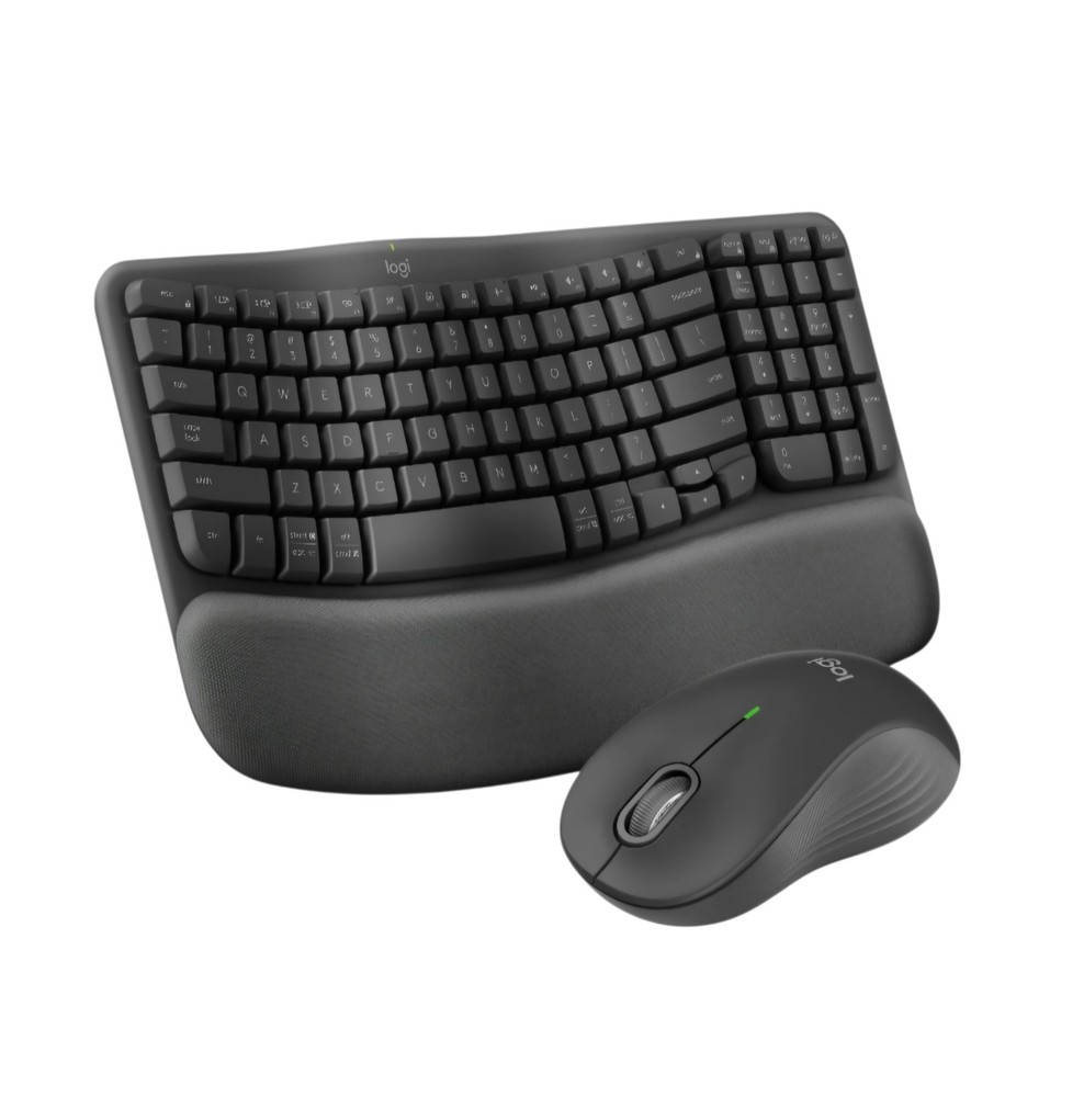 New Logitech Wave Keys MK670 Combo Wireless Ergonomic Keyboard + Wireless Mouse