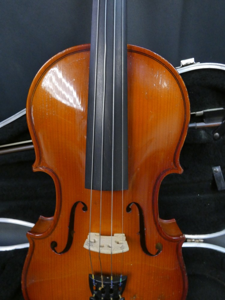 Leon Aubert Model 308 3/4 Violin Outfit with Case and Bow
