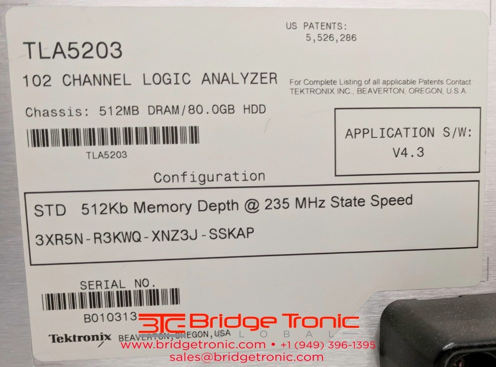 Tektronix TLA5203 Logic Analyzer