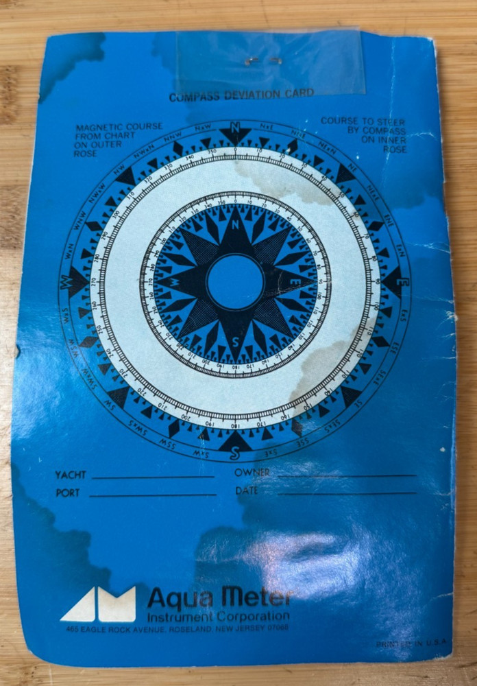 Aqua Meter Prestige Class Compasses Owner's Handbook