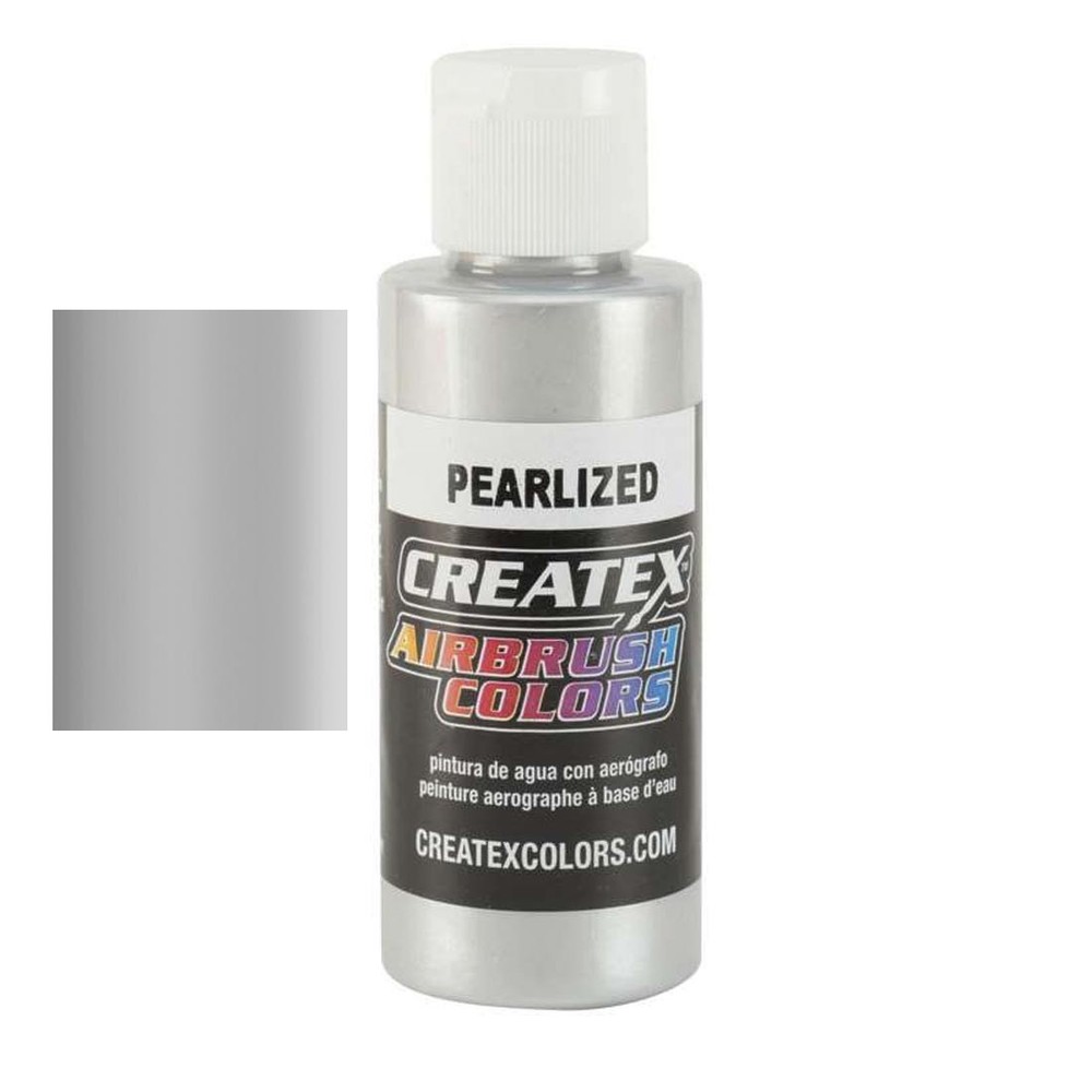 Createx Airbrush Color 4 oz. Pearl Silver