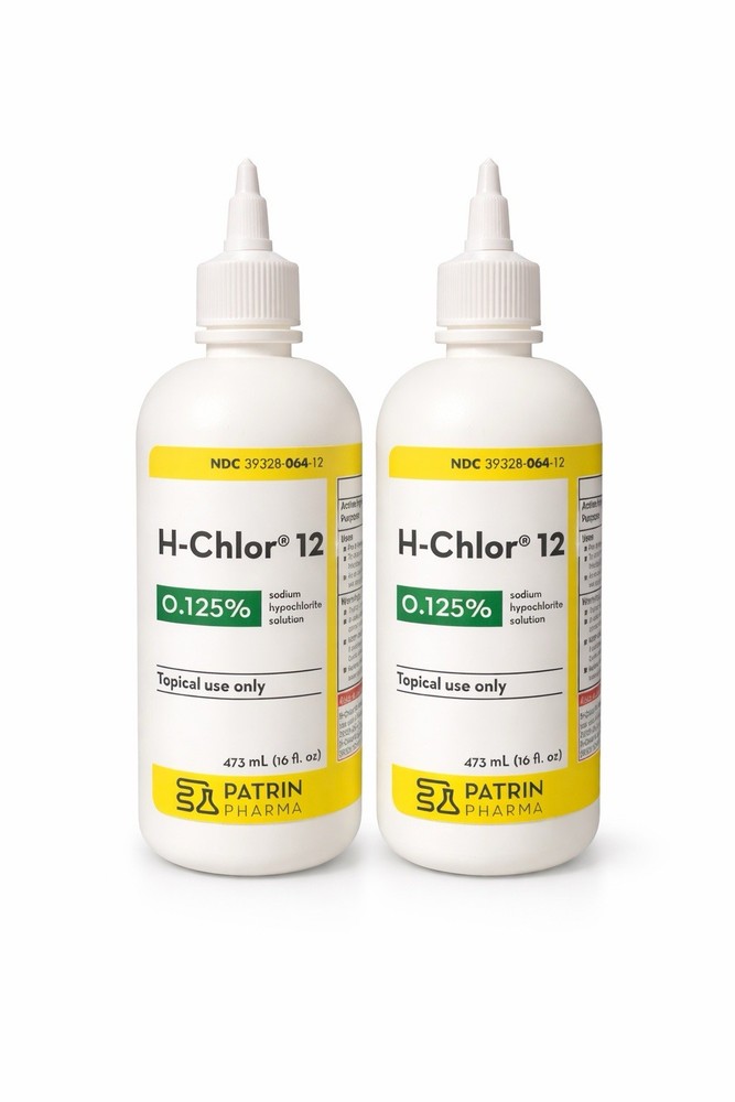 H-Chlor 12 WOUND WASH 16oz ( 2Pack)