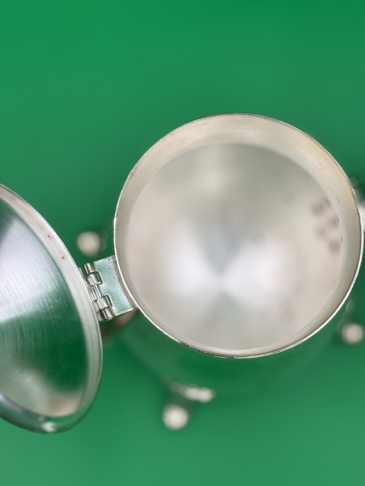 Vintage Silver Plated Tea/Coffee Set W/Sugar Cream Internatiol Silver- Rose Acce