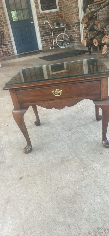 Mid Century Solid Cherry End Table