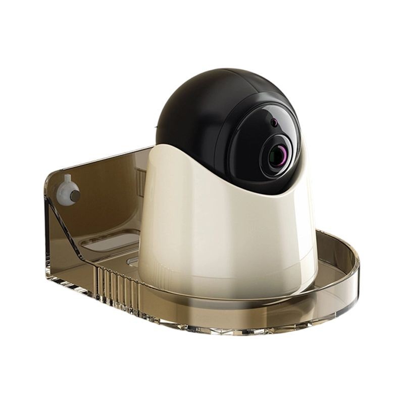 Clear Acrylic Wall Bracket for Security Camera No Drill Easy Peel Mount