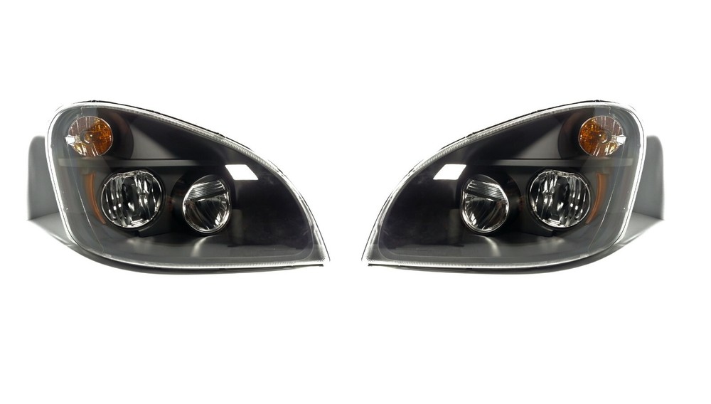 Pair LED "Blackout" Headlights for 2008-2017 Freightliner Cascadia