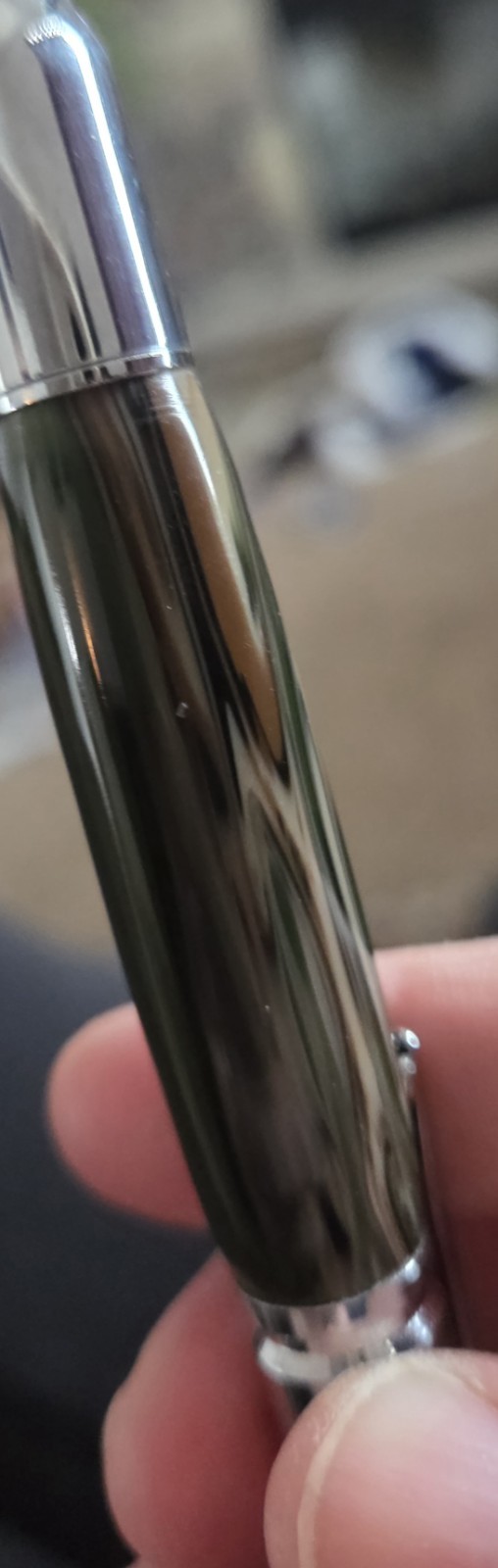 Handmade Bullet Style Bolt Action Pen Rifle Shaped Pocket Clip Black Ink Works