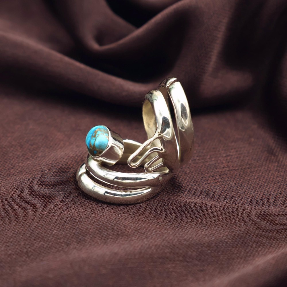 Arthritis splint Ring, Top Finger Both joint Adjustable Handmade Ring All Size