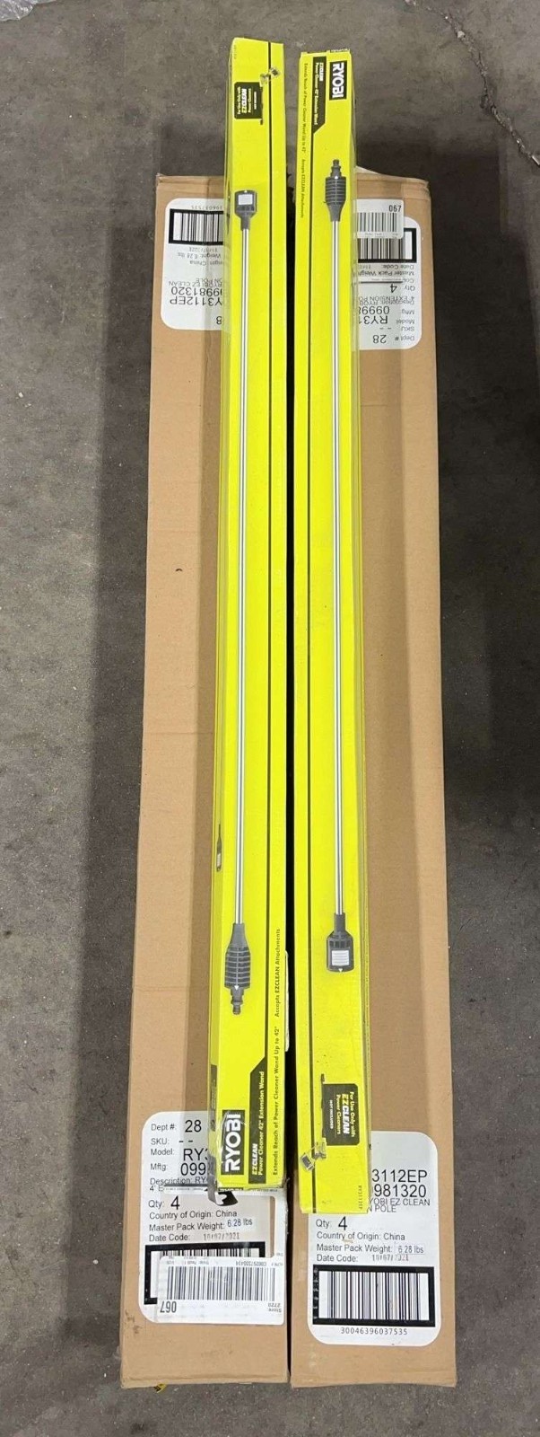 RYOBI RY3112EP EZClean Power Cleaner 42 in. Extension Pole