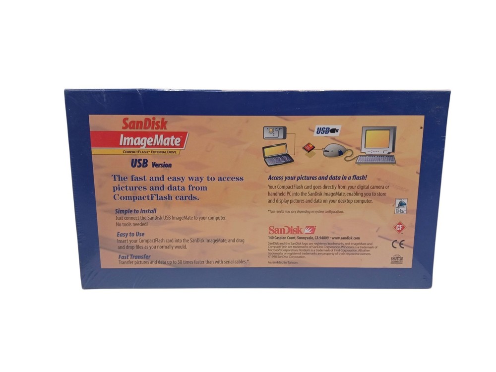 SanDisk Imagemate SD Card Reader USB Version - 1998 Vintage WIn/Mac Version