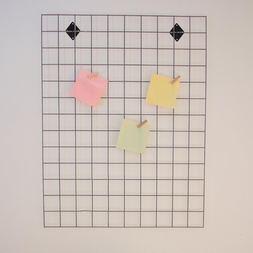 24 PCS Gridwall Mount Brackets Black Grid Wall Panel Mounting Hardware