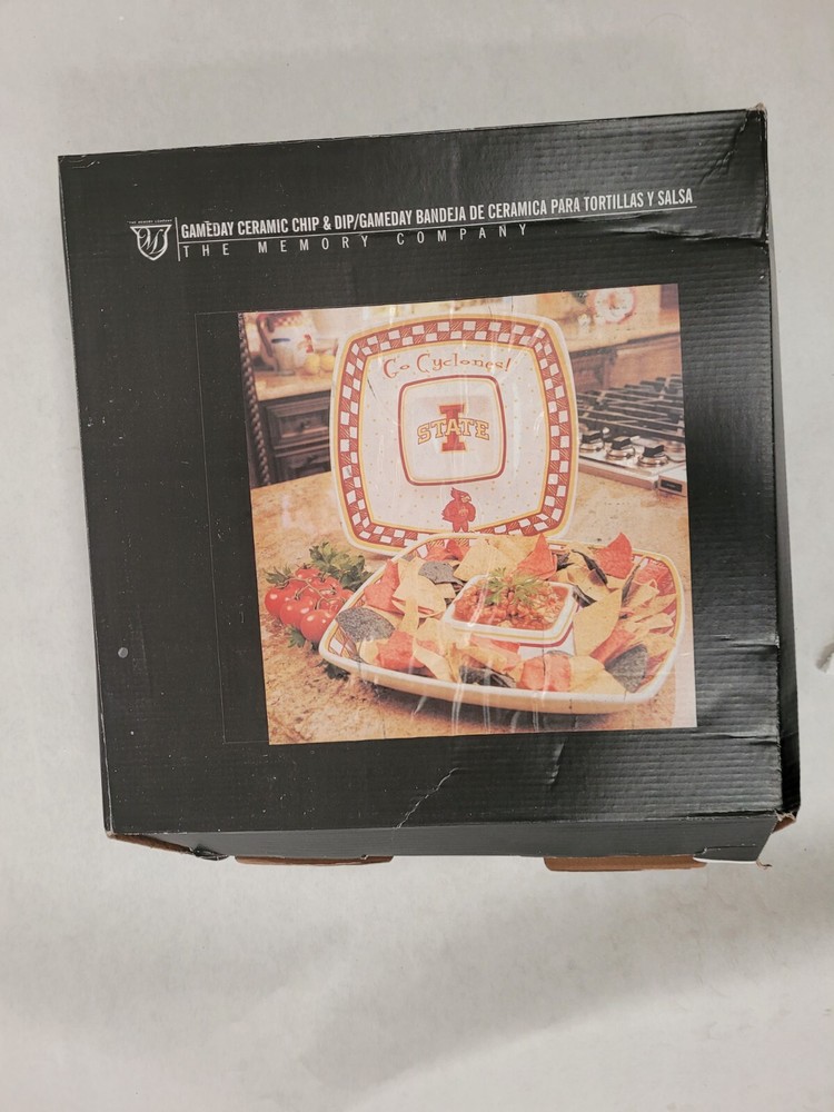 Iowa State Gameday Ceramic Chip and Dip Platter