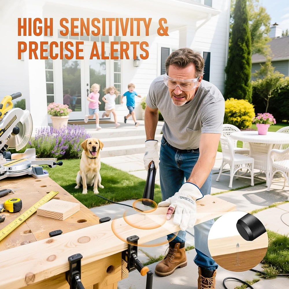 Professional Treasure Pinpointer with 360 Scanning & Backlit LCD for All Ages