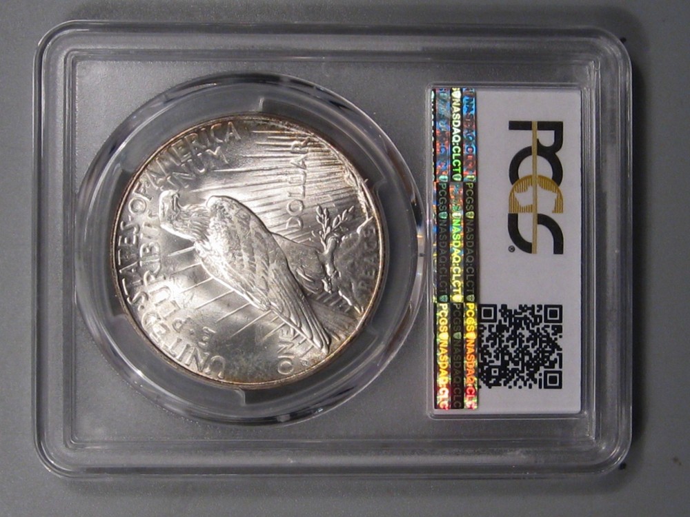 BU 1926-s Silver PEACE Dollar. PCGS MS64+ (rare plus Grade)