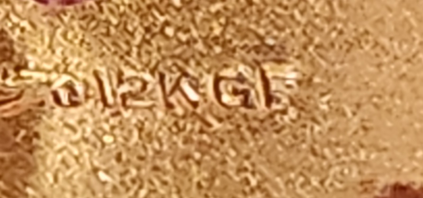 Vtg WWII US Navy Aviator Pilot Sweetheart Wings Pin H&H 1/20 12k GF W/Gemstone