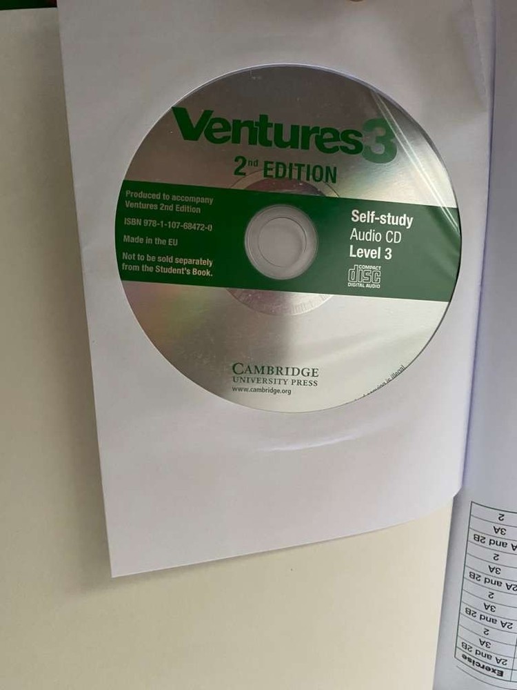 Ventures 3- 2nd Edition- Workbook & Student Book with Audio CDs