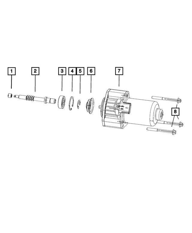 Genuine Mopar Transfer Case Actuator 68391530aa