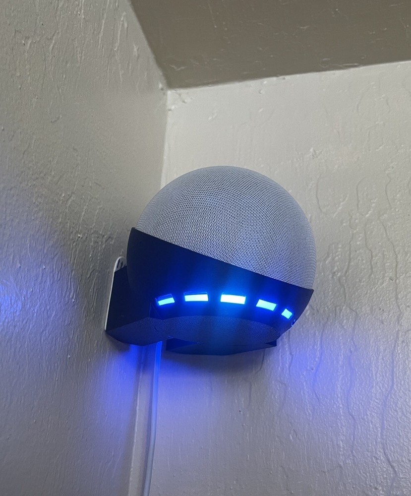 Echo Dot 4/5 Wall & Corner Mount Bracket Holder Accessory BLACK!!