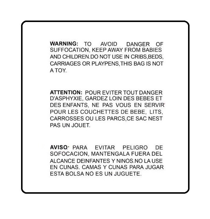 1000 11x14 Clear Bags Suffocation Warning Self Seal Bag 1.5 Mil - ST ShipMailers