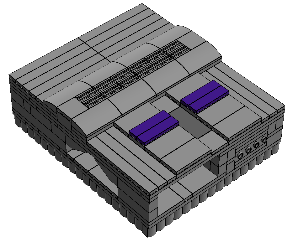 SNES Lego-Compatible Raspberry Pi 4B, 3B, 3B+, 2B Case (209 Bricks)