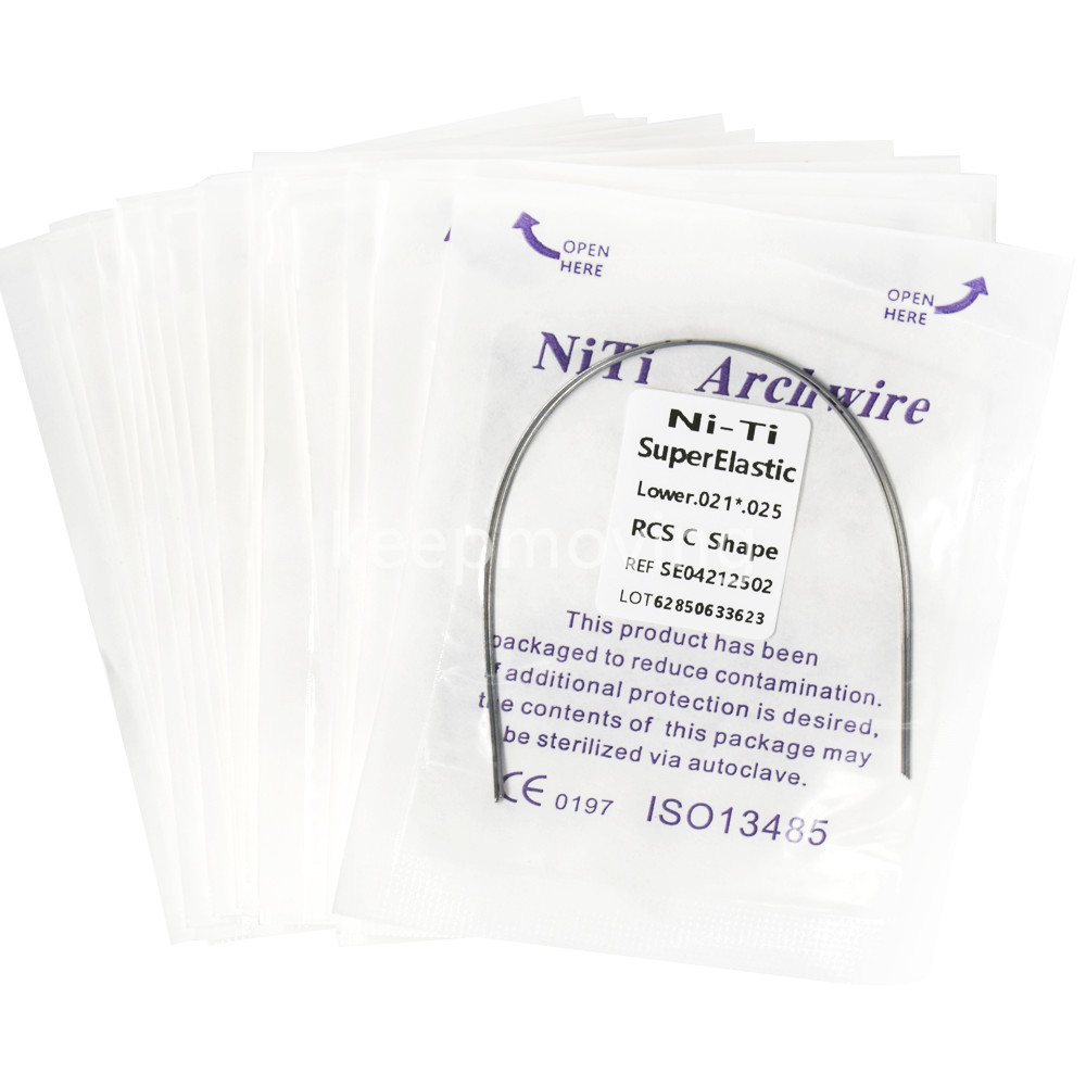 Dental Orthodontic Reverse Curve Arch Wire Niti Super Elastic Round/Rectangular