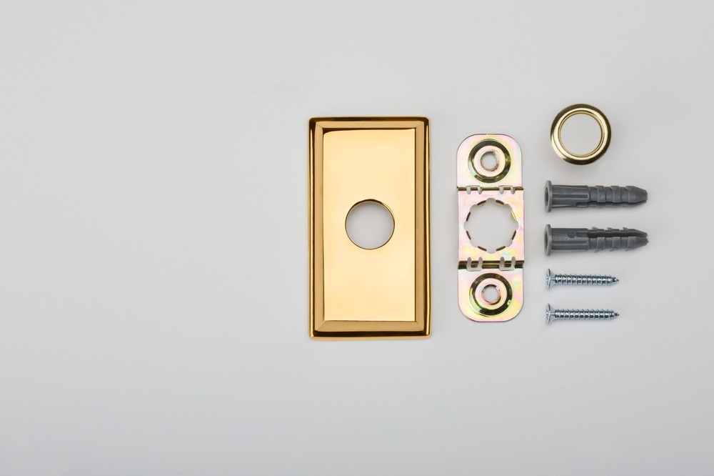 Baldwin 4860 3" x 1-1/2" Illuminated Rectangular Door Bell - Bronze