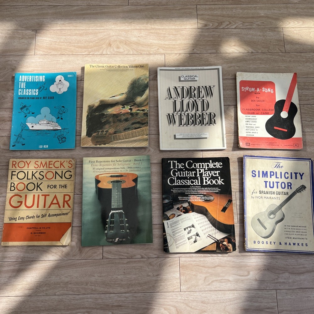 Classical Guitar & Instructional Sheet Music Bundle