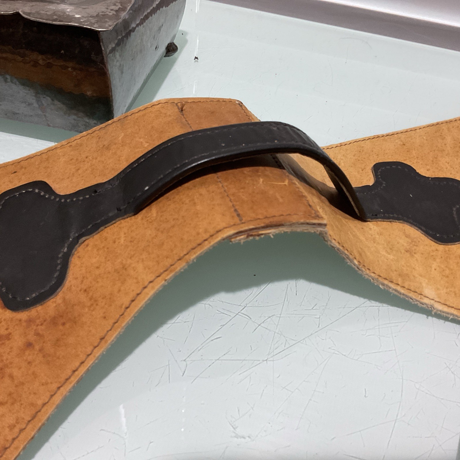 Antique Leather Saddlebag