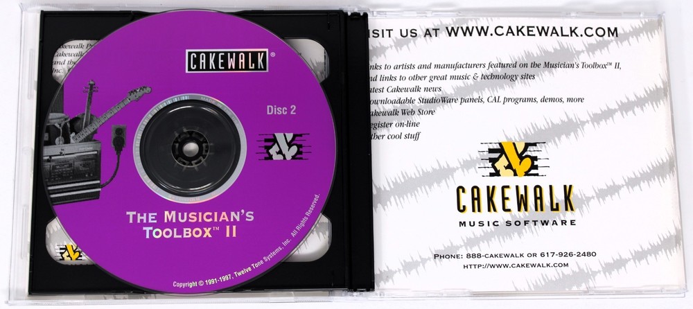 Cakewalk Musicians Toolbox II Loops/Sample/Sound Library/Sampling Double CD